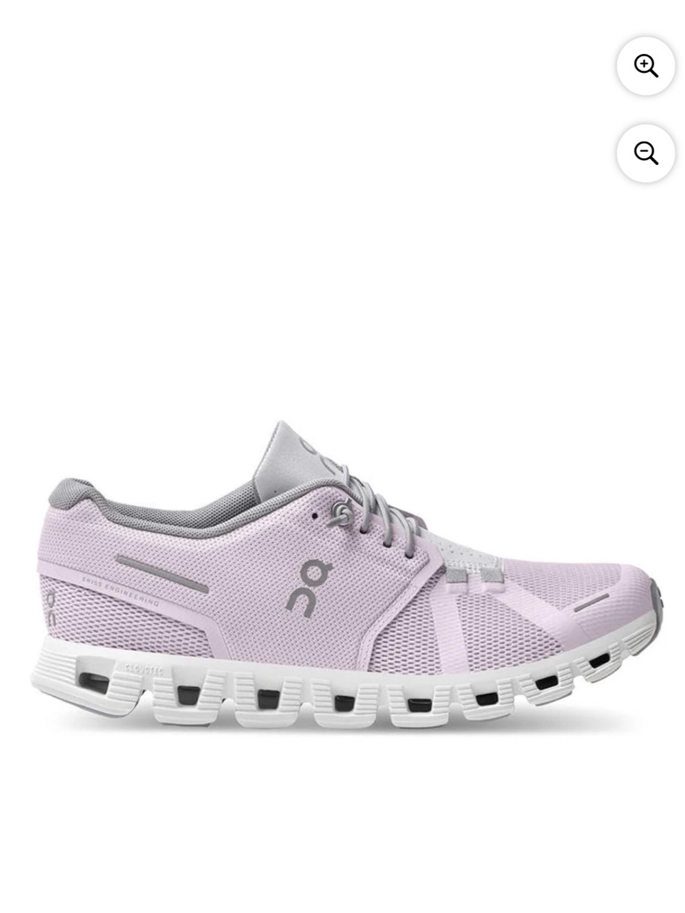 On Running Women's Lavender and Gray Cloud Sneaker